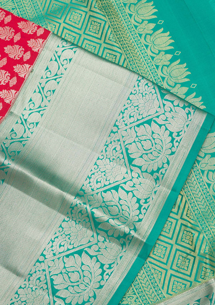 Red Zariwork Pure Silk Saree