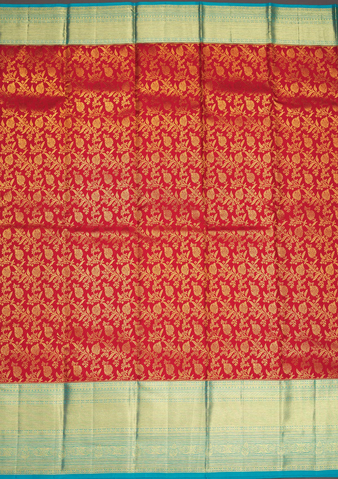 Red Zariwork Pure Silk Saree