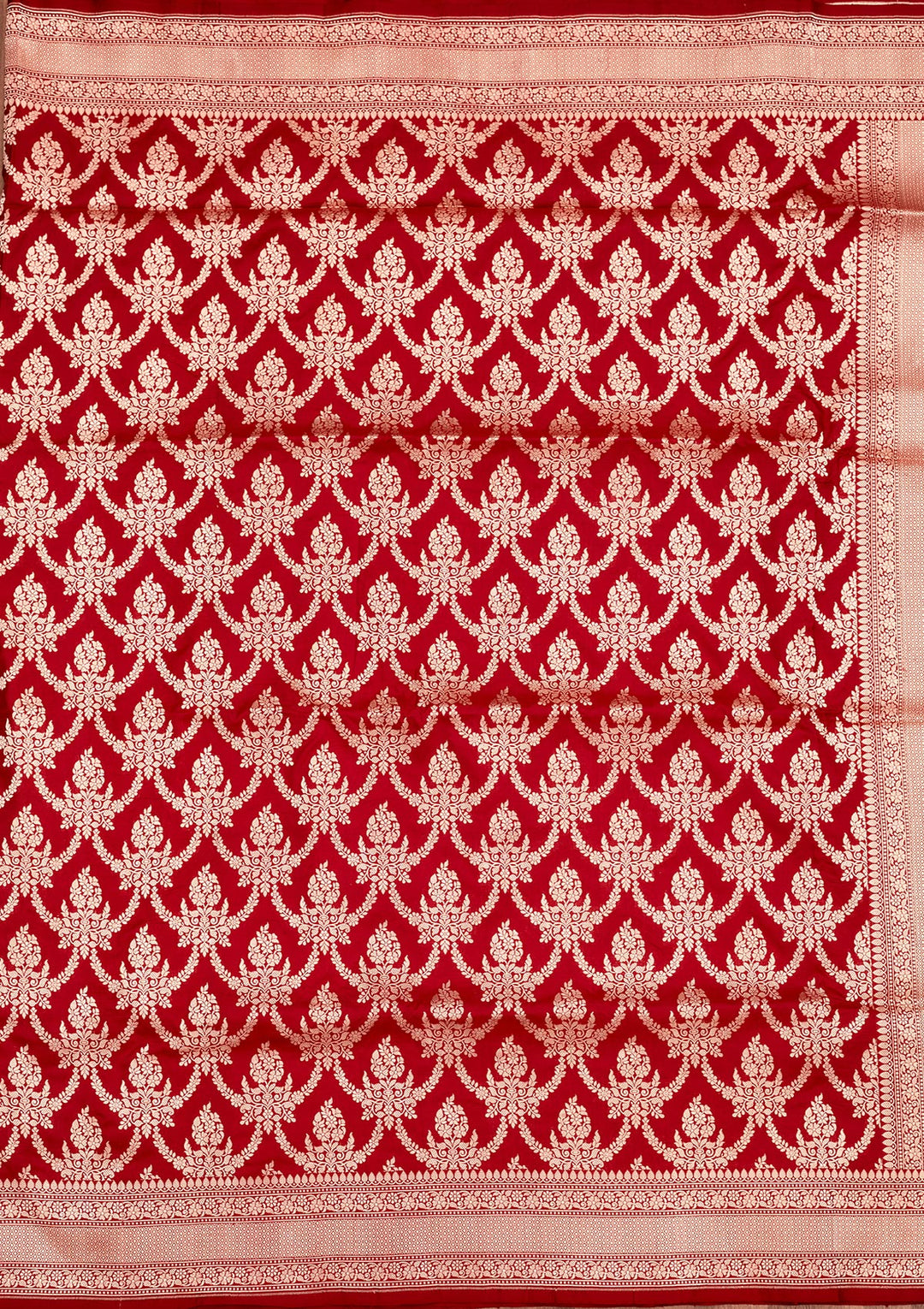 Red Zariwork Pure Silk Saree