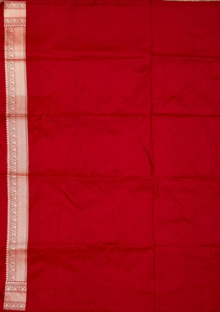 Red Zariwork Pure Silk Saree