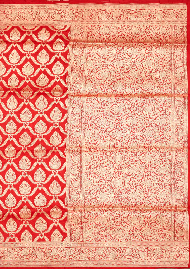 Red Zariwork Pure Silk Saree