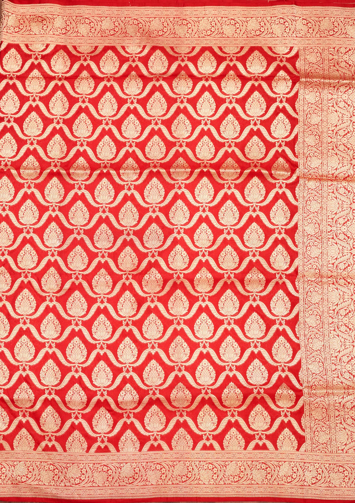 Red Zariwork Pure Silk Saree