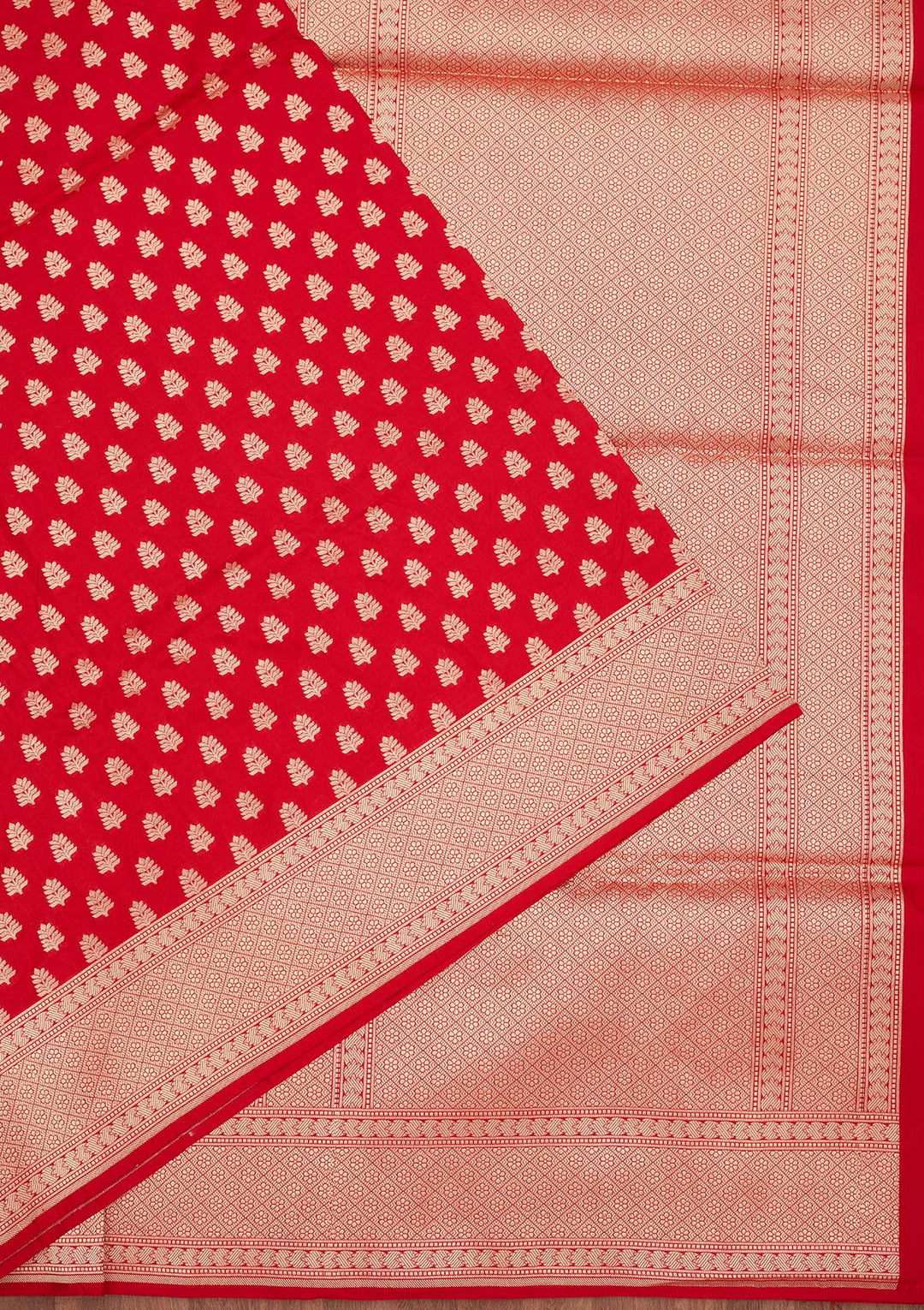 Red Zariwork Pure Silk Saree