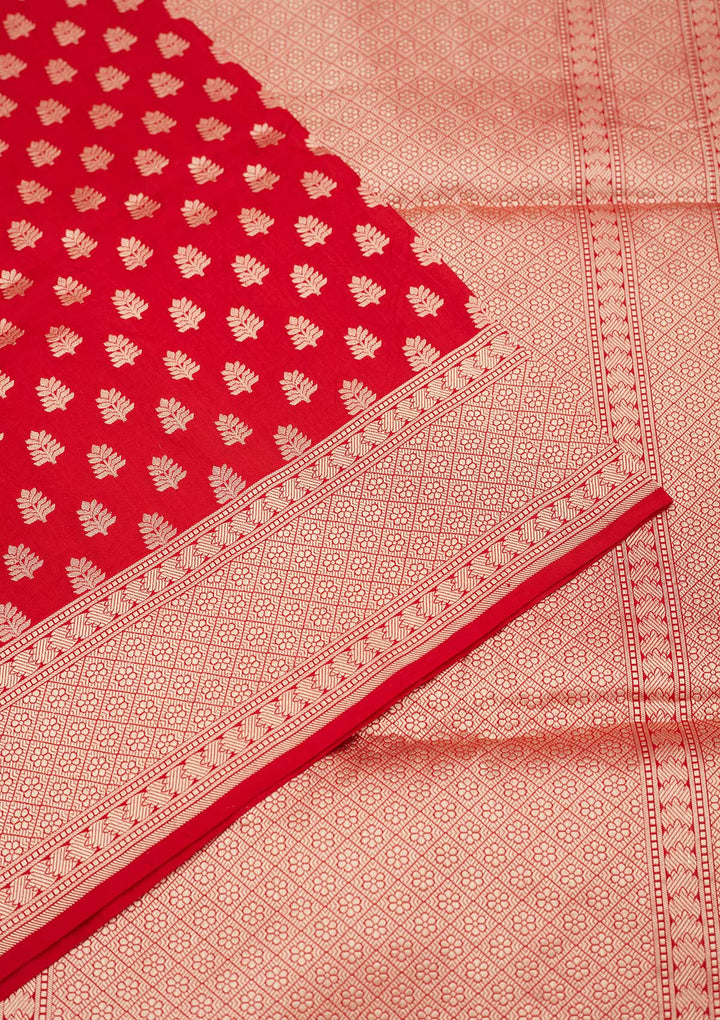 Red Zariwork Pure Silk Saree