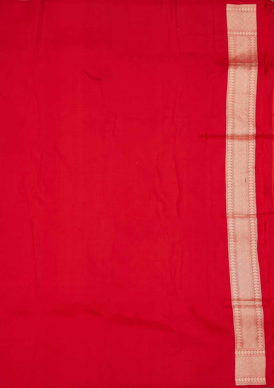 Red Zariwork Pure Silk Saree