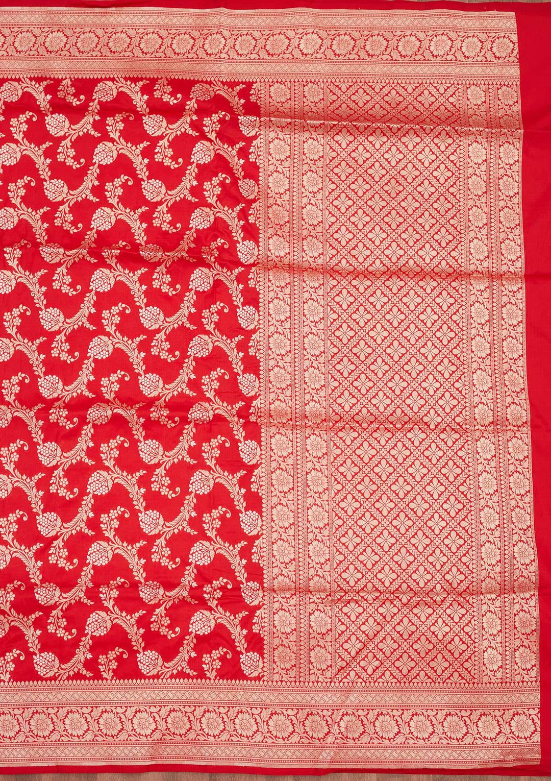 Red Zariwork Pure Silk Saree