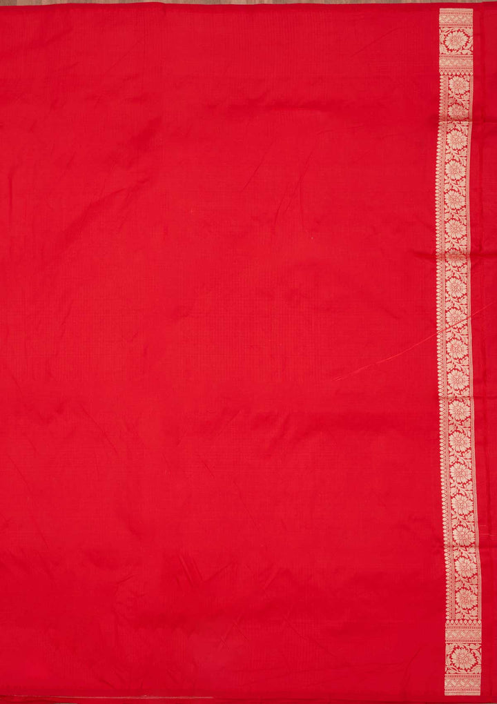 Red Zariwork Pure Silk Saree