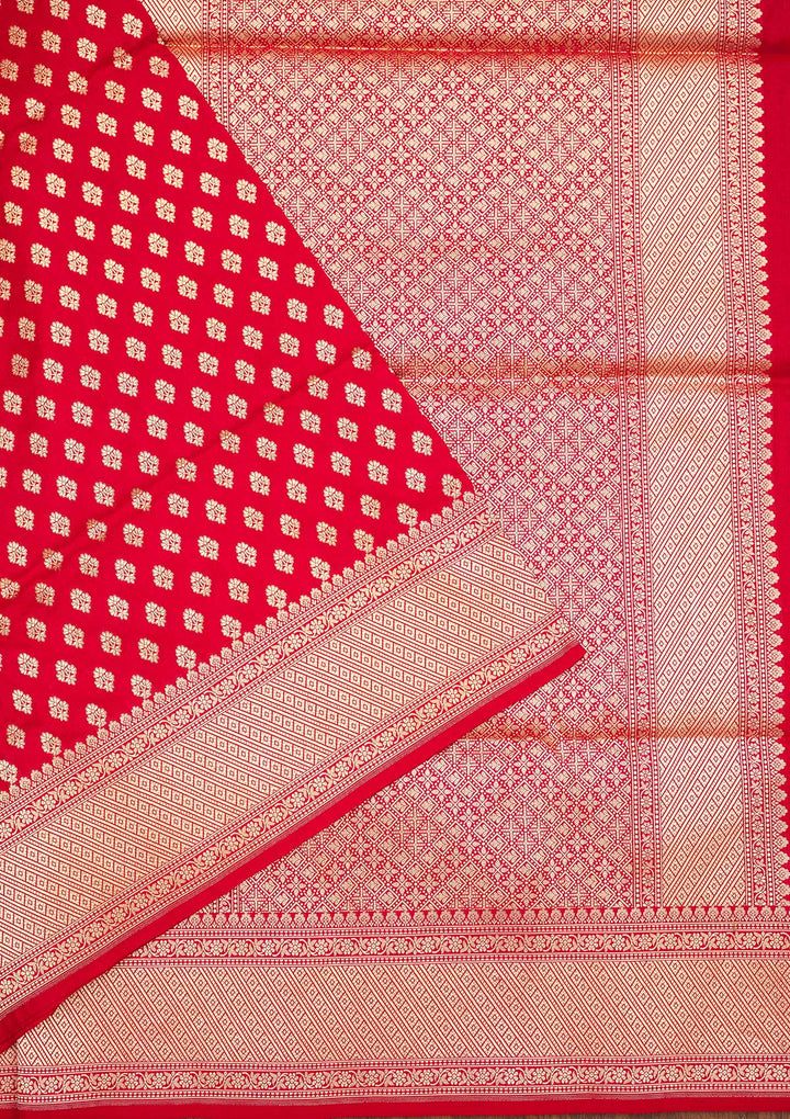 Red Zariwork Pure Silk Saree