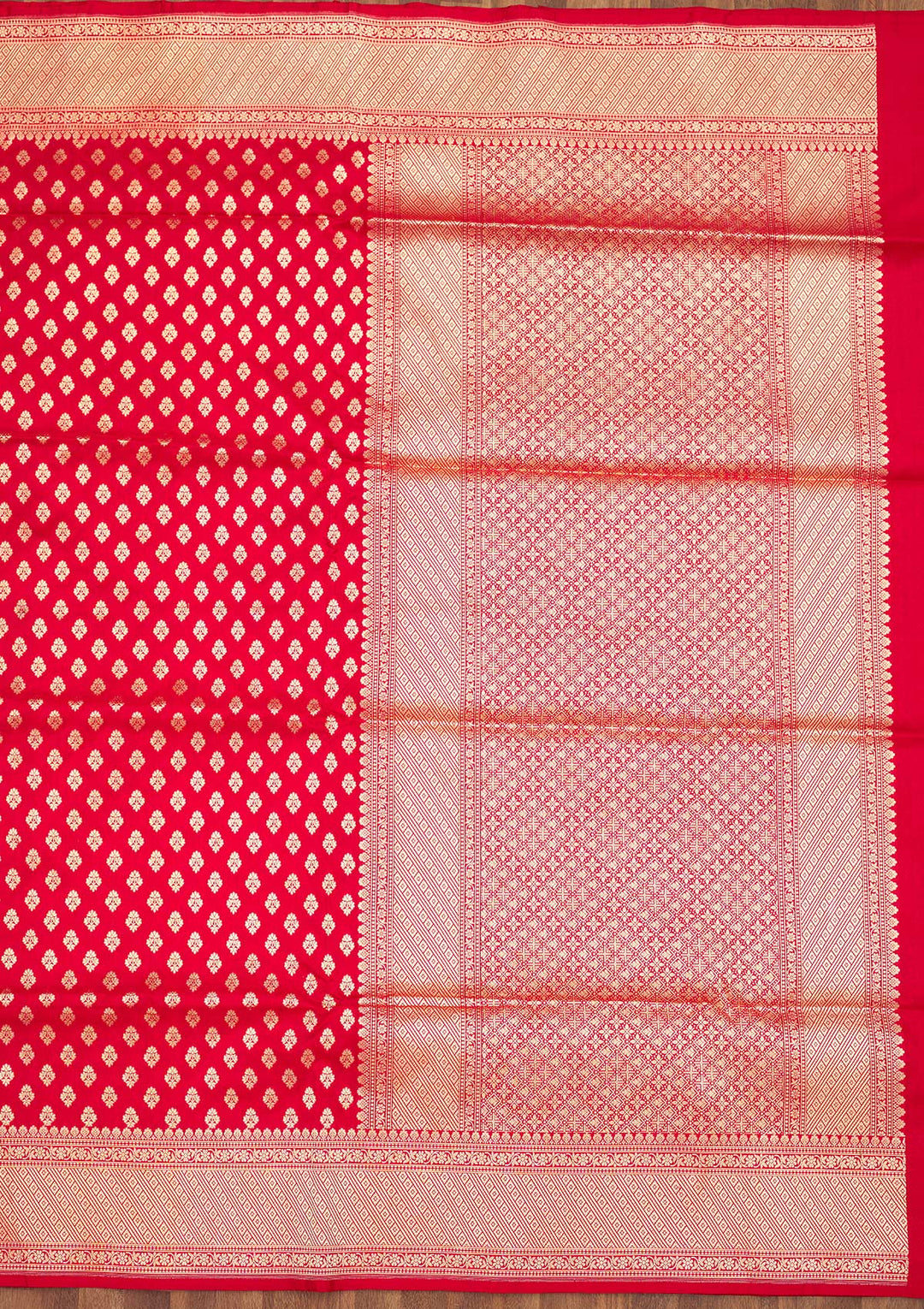 Red Zariwork Pure Silk Saree