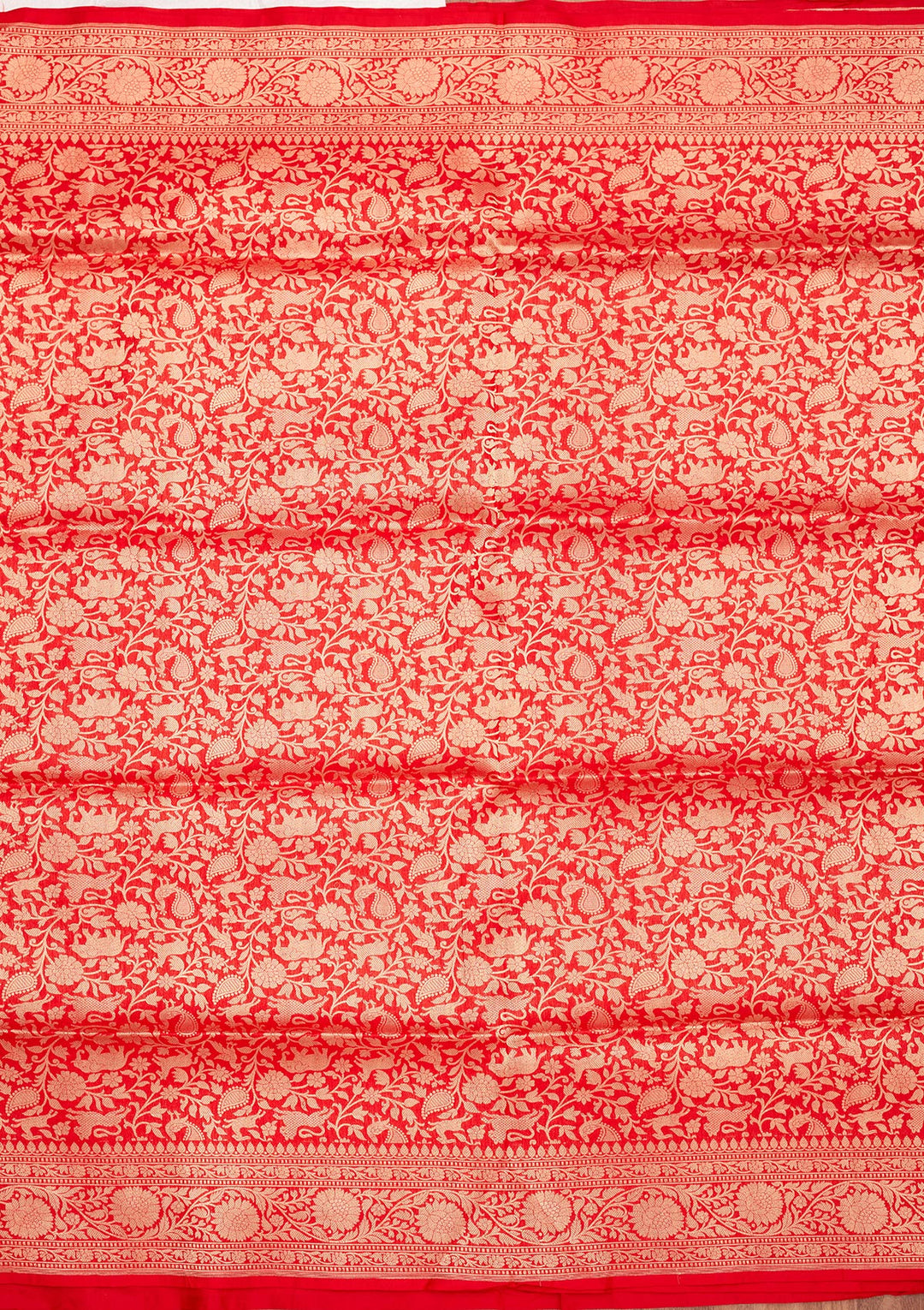 Red Zariwork Pure Silk Saree