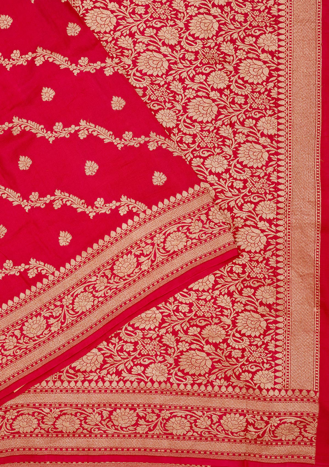 Red Zariwork Pure Silk Saree