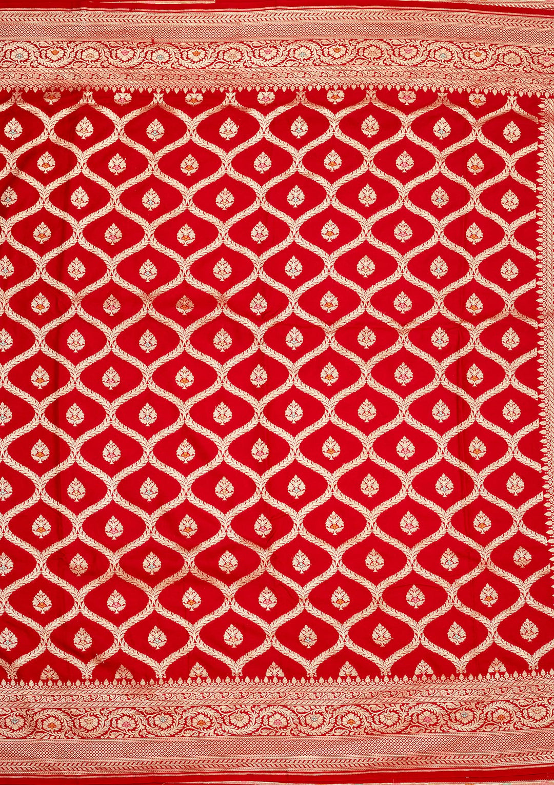 Red Zariwork Pure Silk Saree