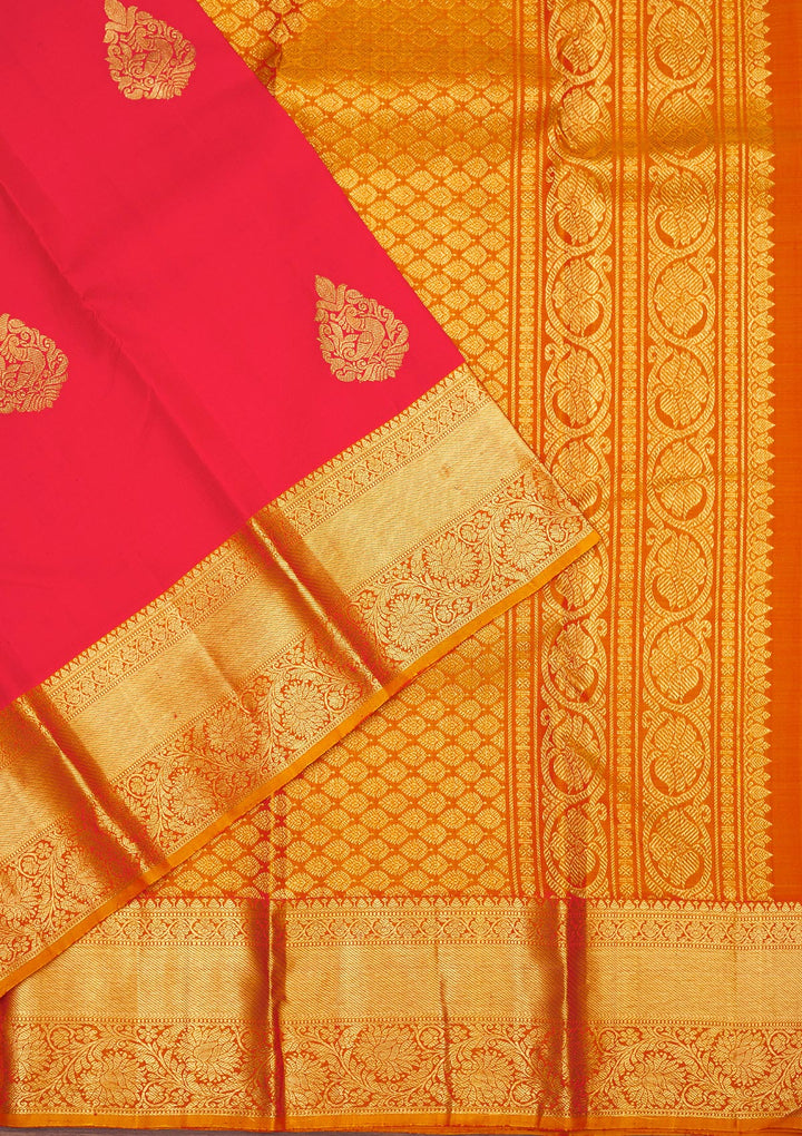 Red Zariwork Pure Silk Saree