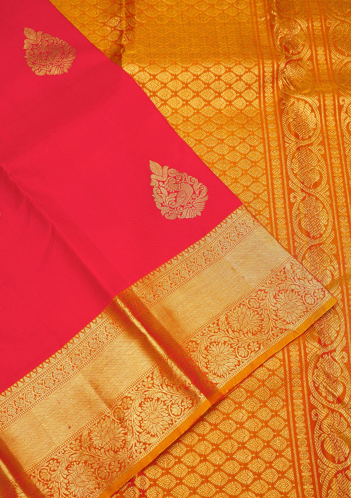 Red Zariwork Pure Silk Saree