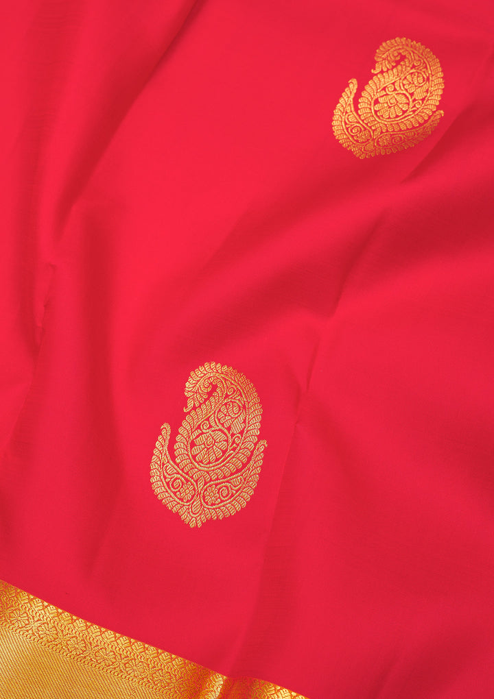 Red Zariwork Pure Silk Saree