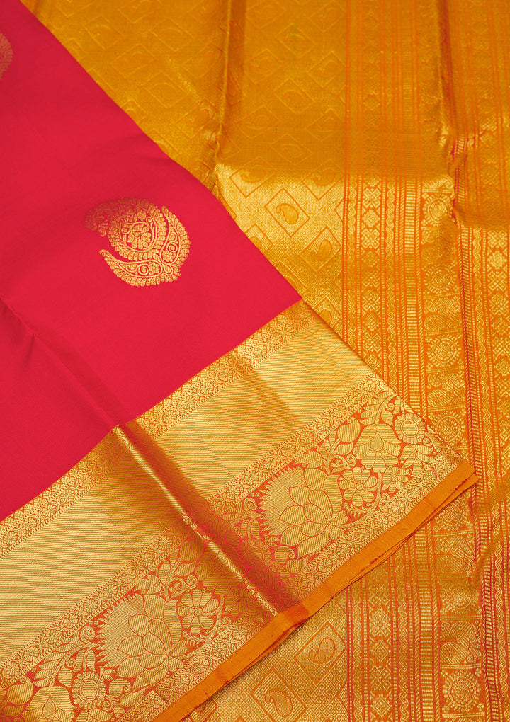 Red Zariwork Pure Silk Saree