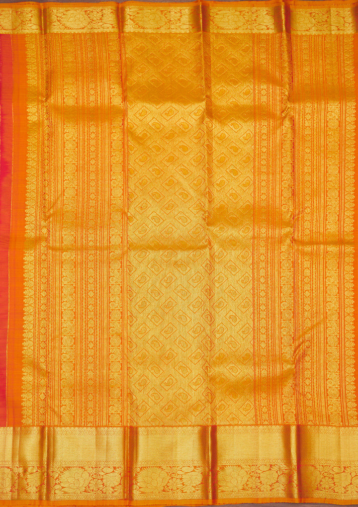 Red Zariwork Pure Silk Saree