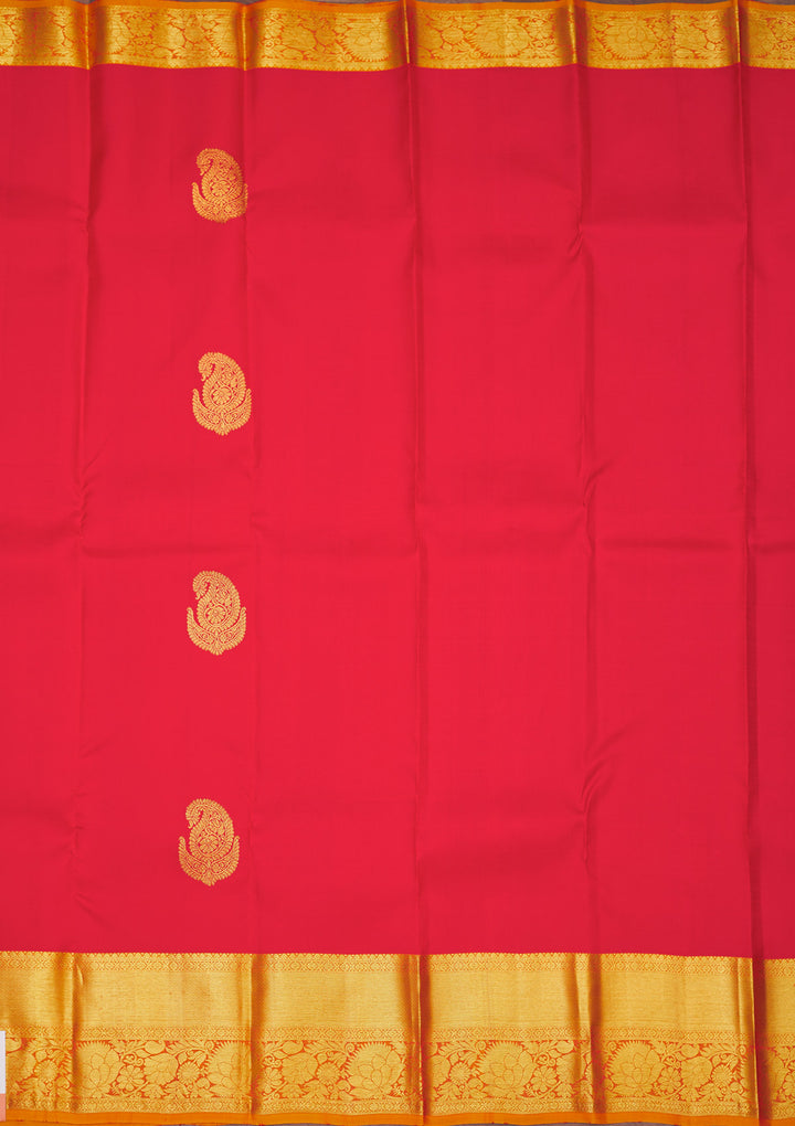 Red Zariwork Pure Silk Saree