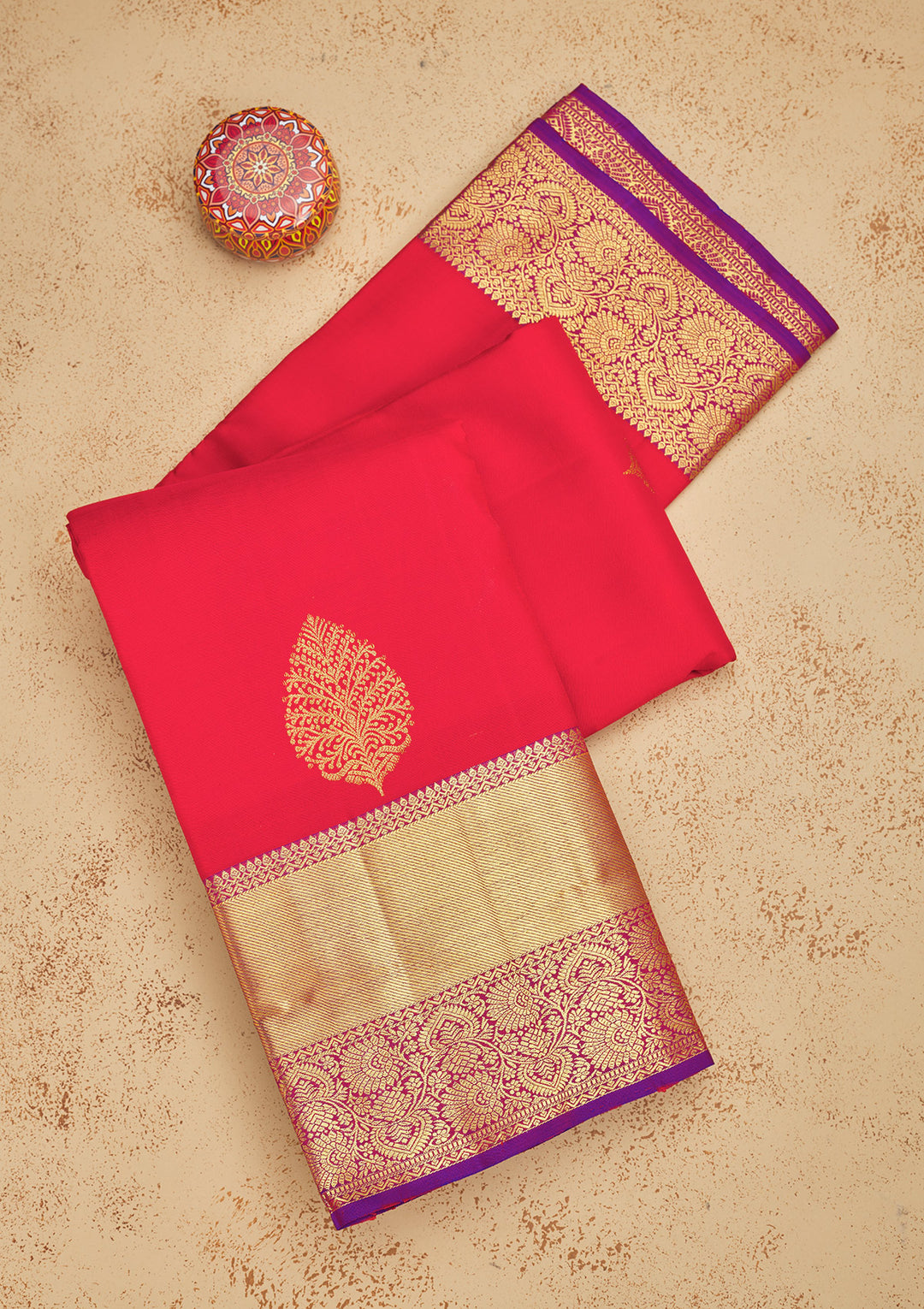 Red Zariwork Pure Silk Saree