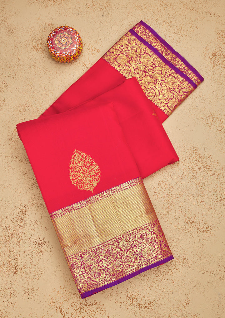 Red Zariwork Pure Silk Saree