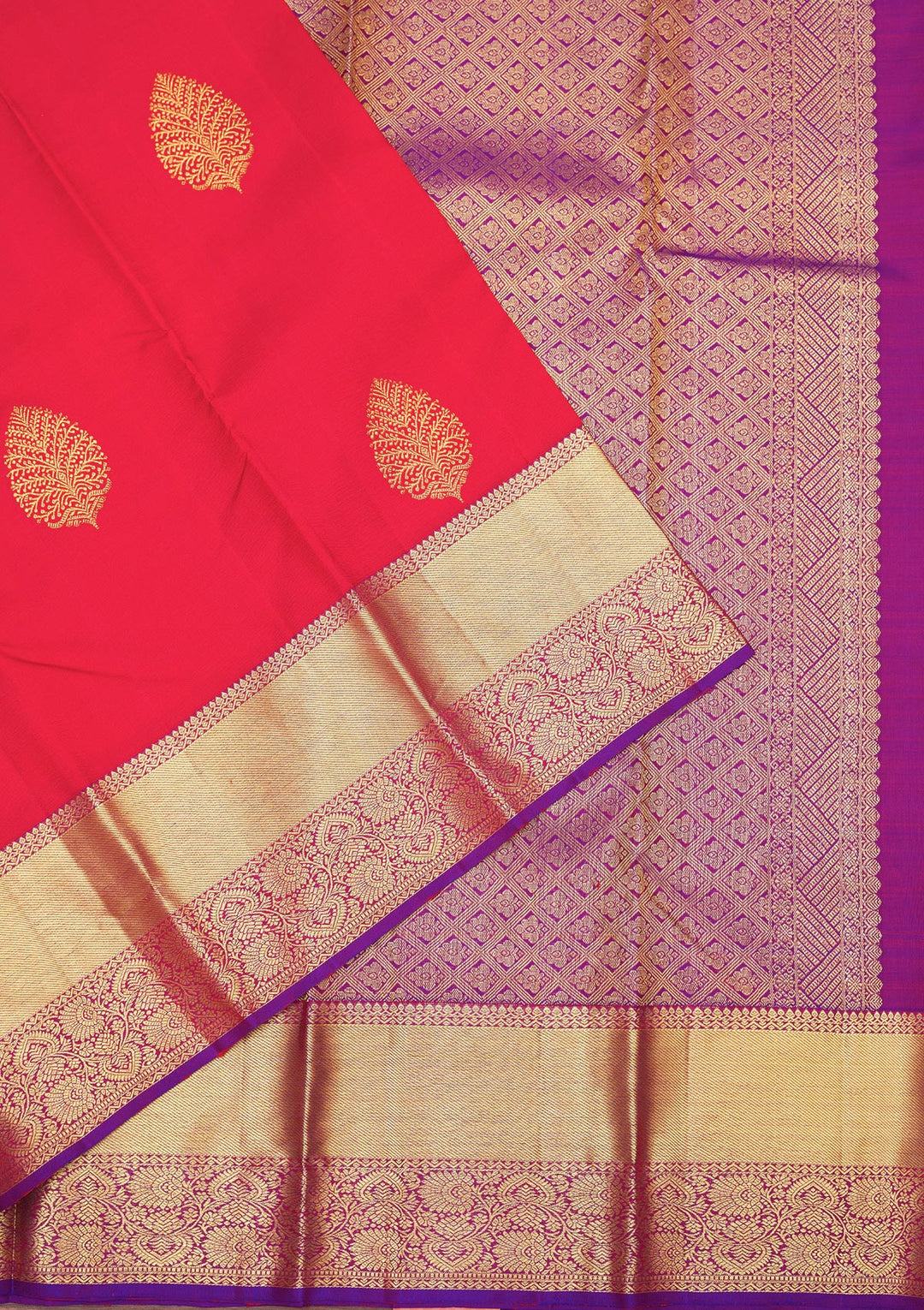 Red Zariwork Pure Silk Saree