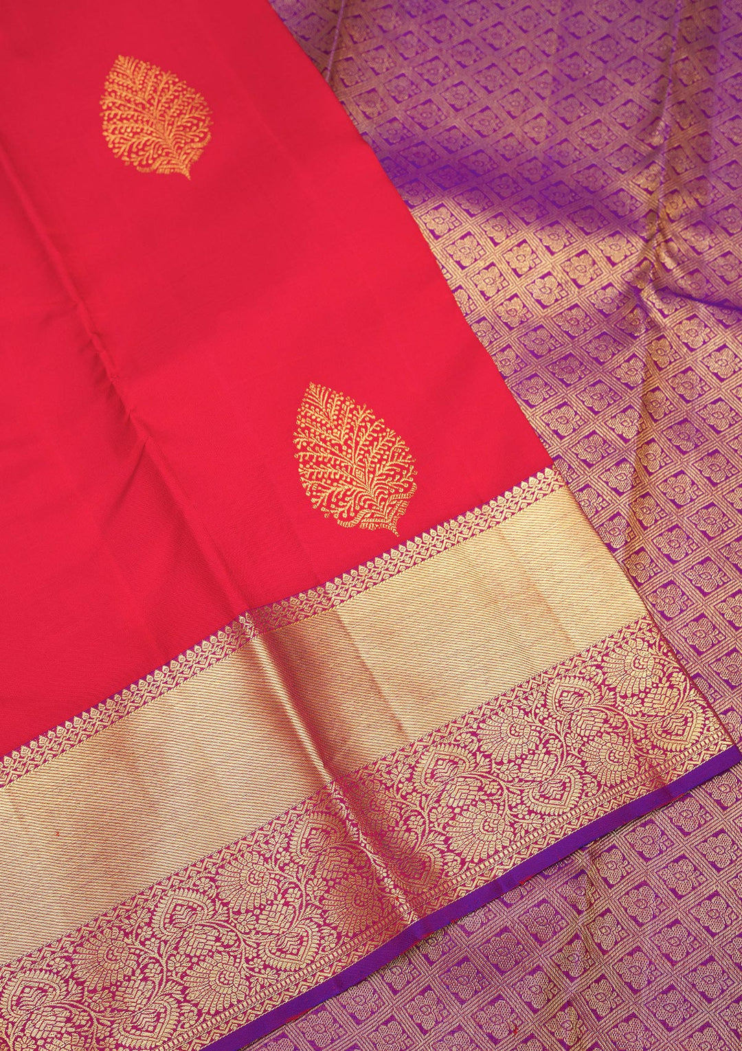 Red Zariwork Pure Silk Saree