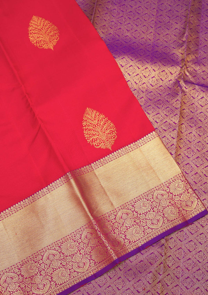Red Zariwork Pure Silk Saree