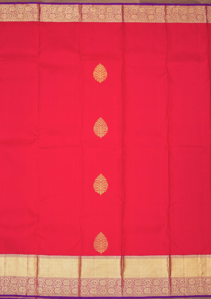 Red Zariwork Pure Silk Saree
