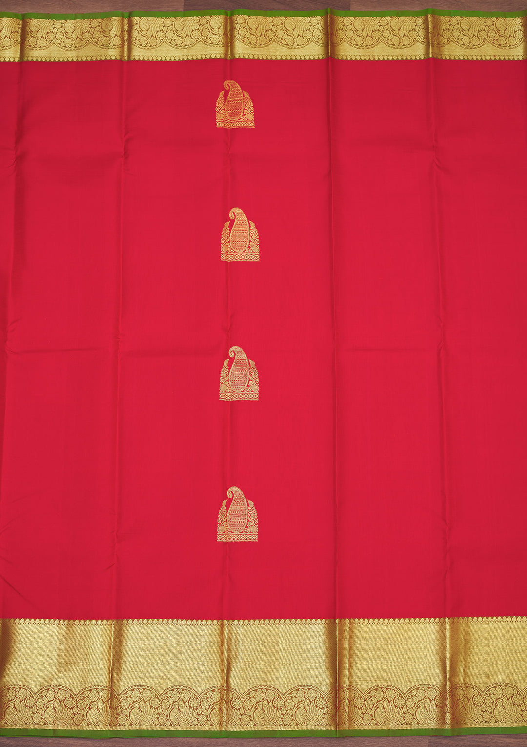 Red Zariwork Pure Silk Saree