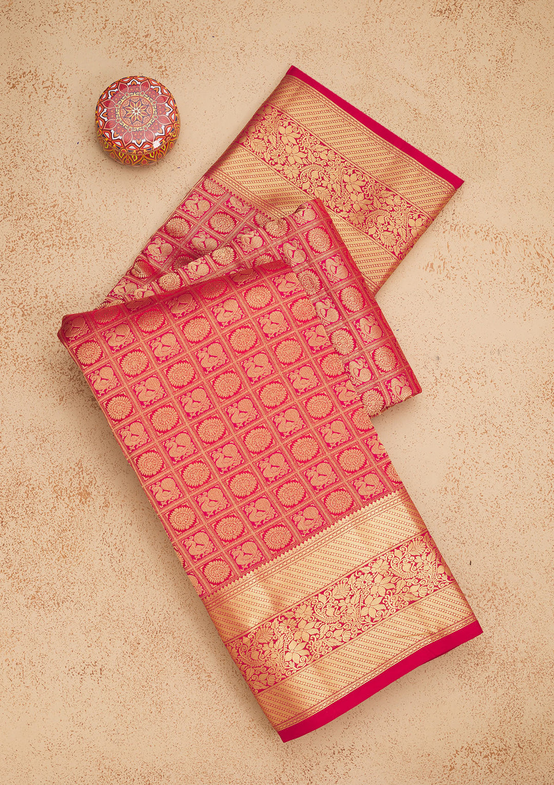 Red Zariwork Pure Silk Saree