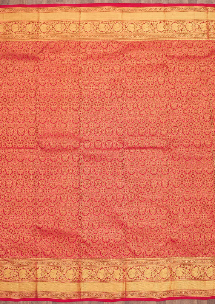 Red Zariwork Pure Silk Saree