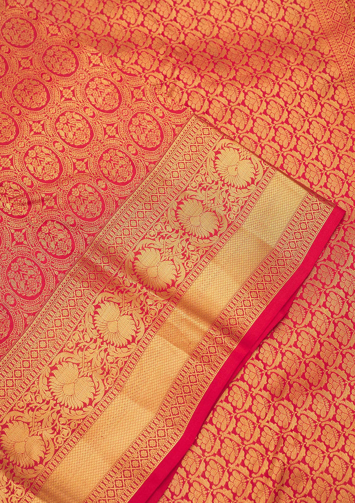 Red Zariwork Pure Silk Saree