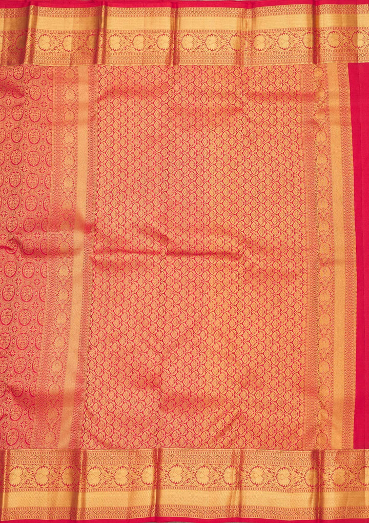 Red Zariwork Pure Silk Saree