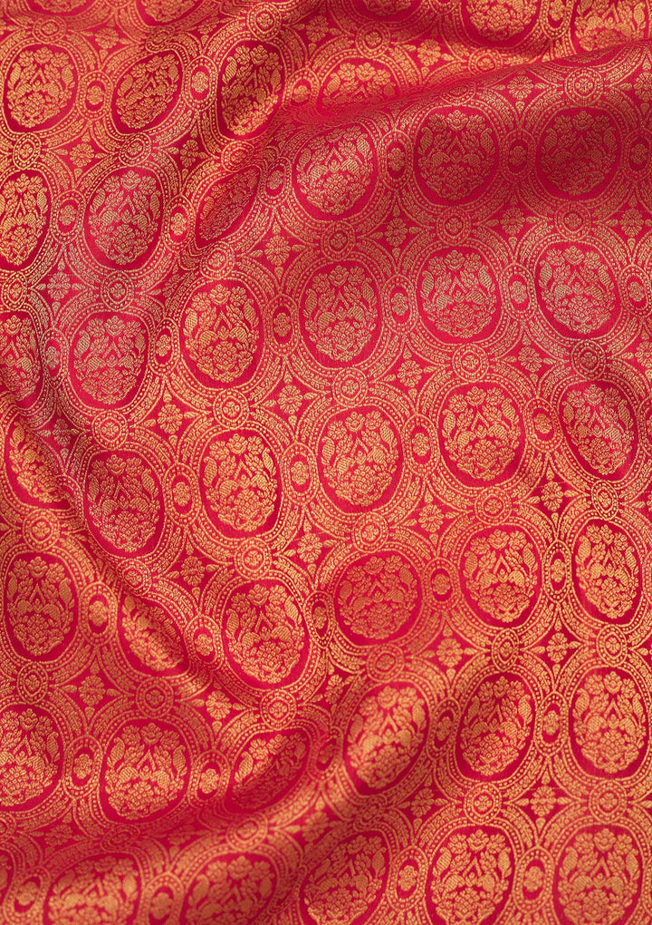 Red Zariwork Pure Silk Saree