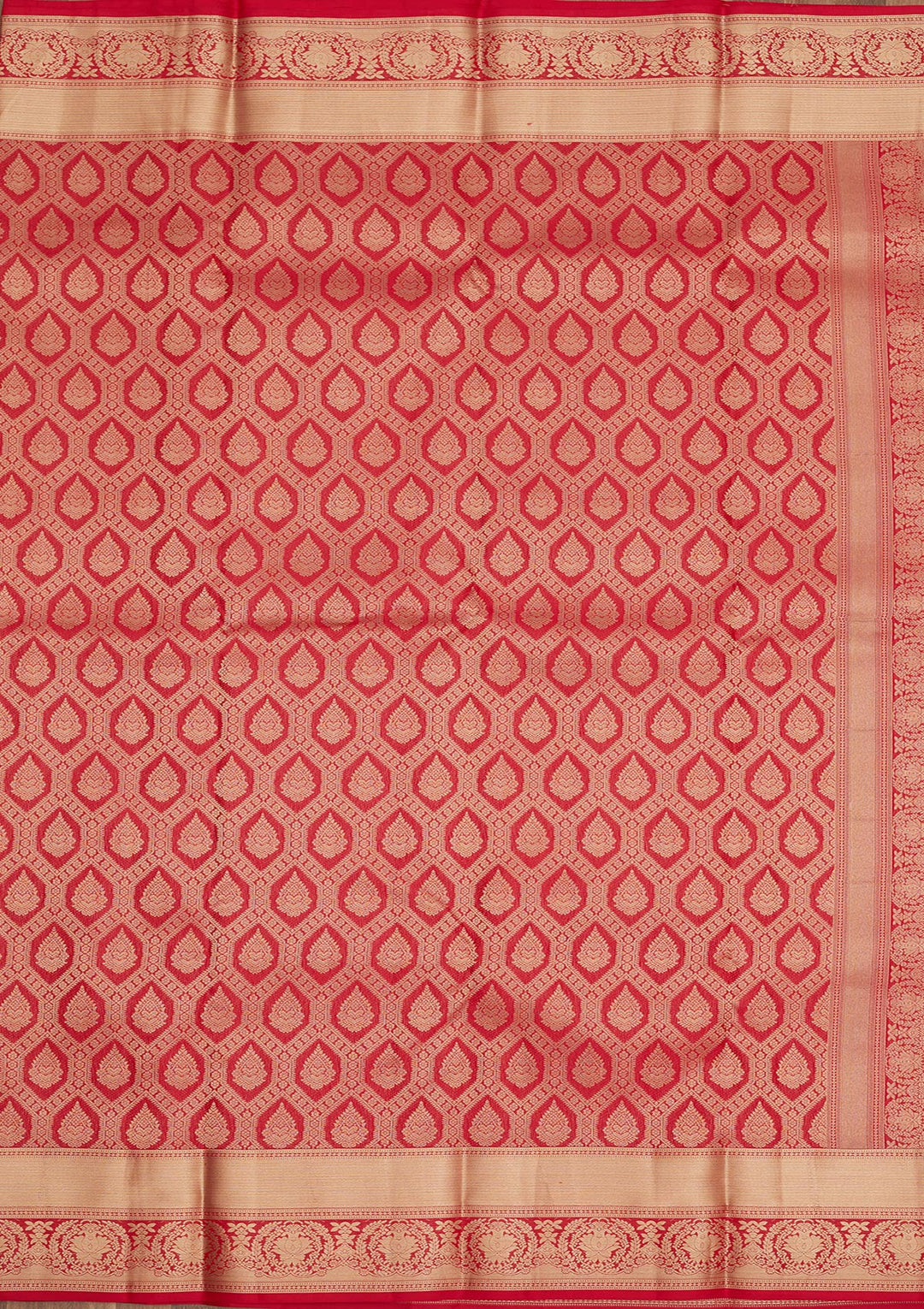 Red Zariwork Pure Silk Saree