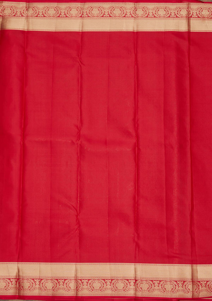 Red Zariwork Pure Silk Saree
