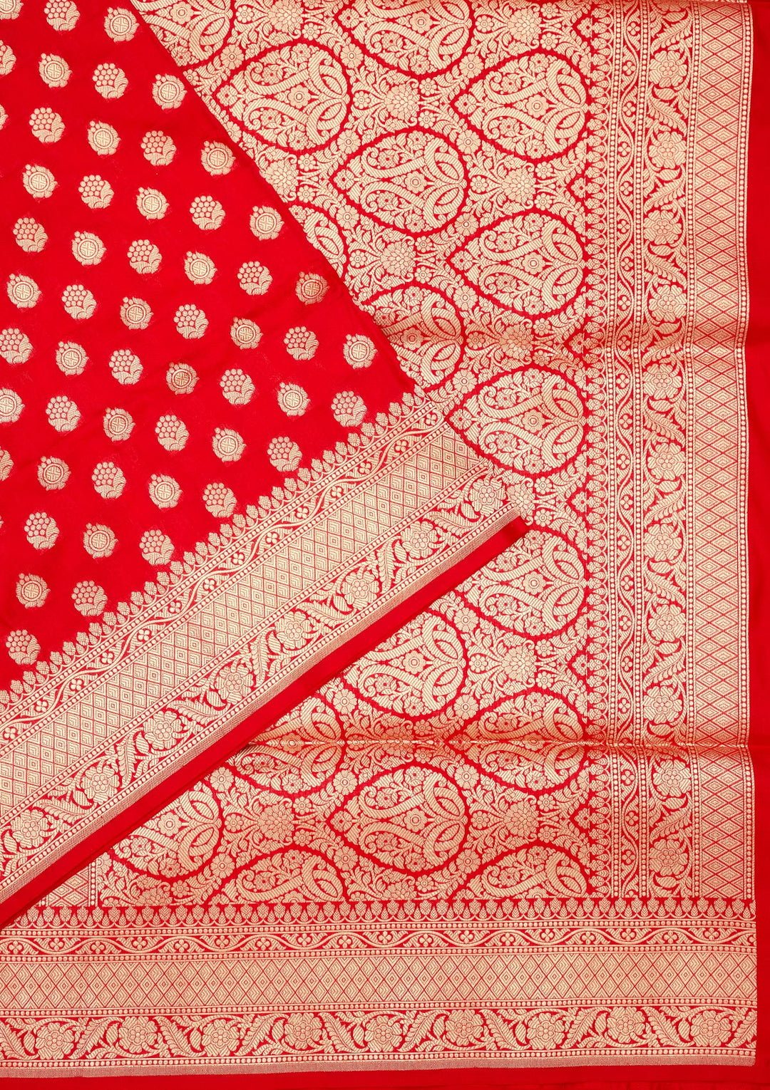 Red Zariwork Pure Silk Saree