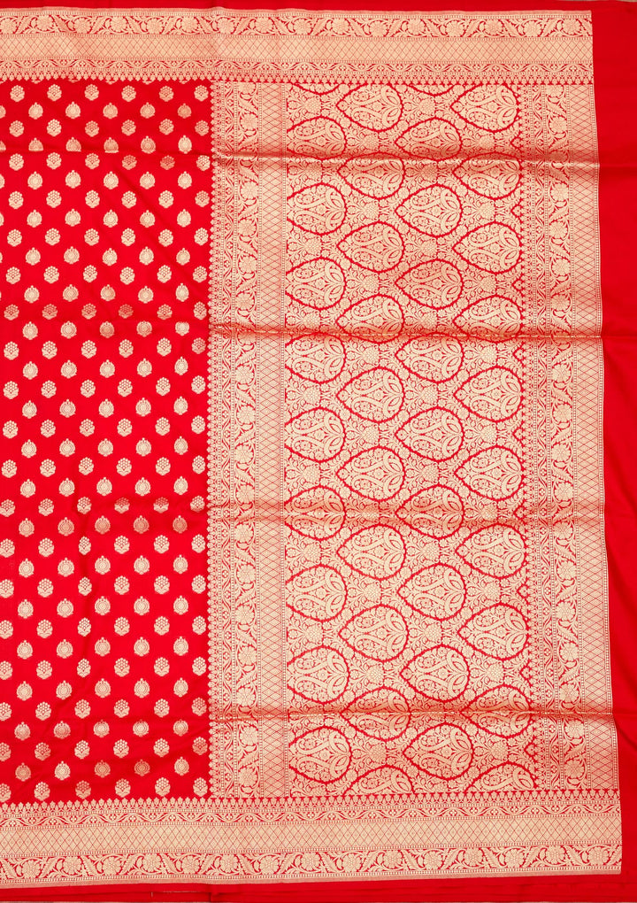 Red Zariwork Pure Silk Saree