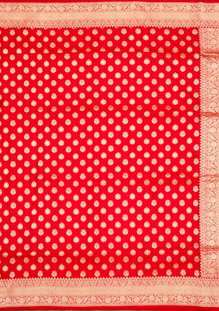Red Zariwork Pure Silk Saree