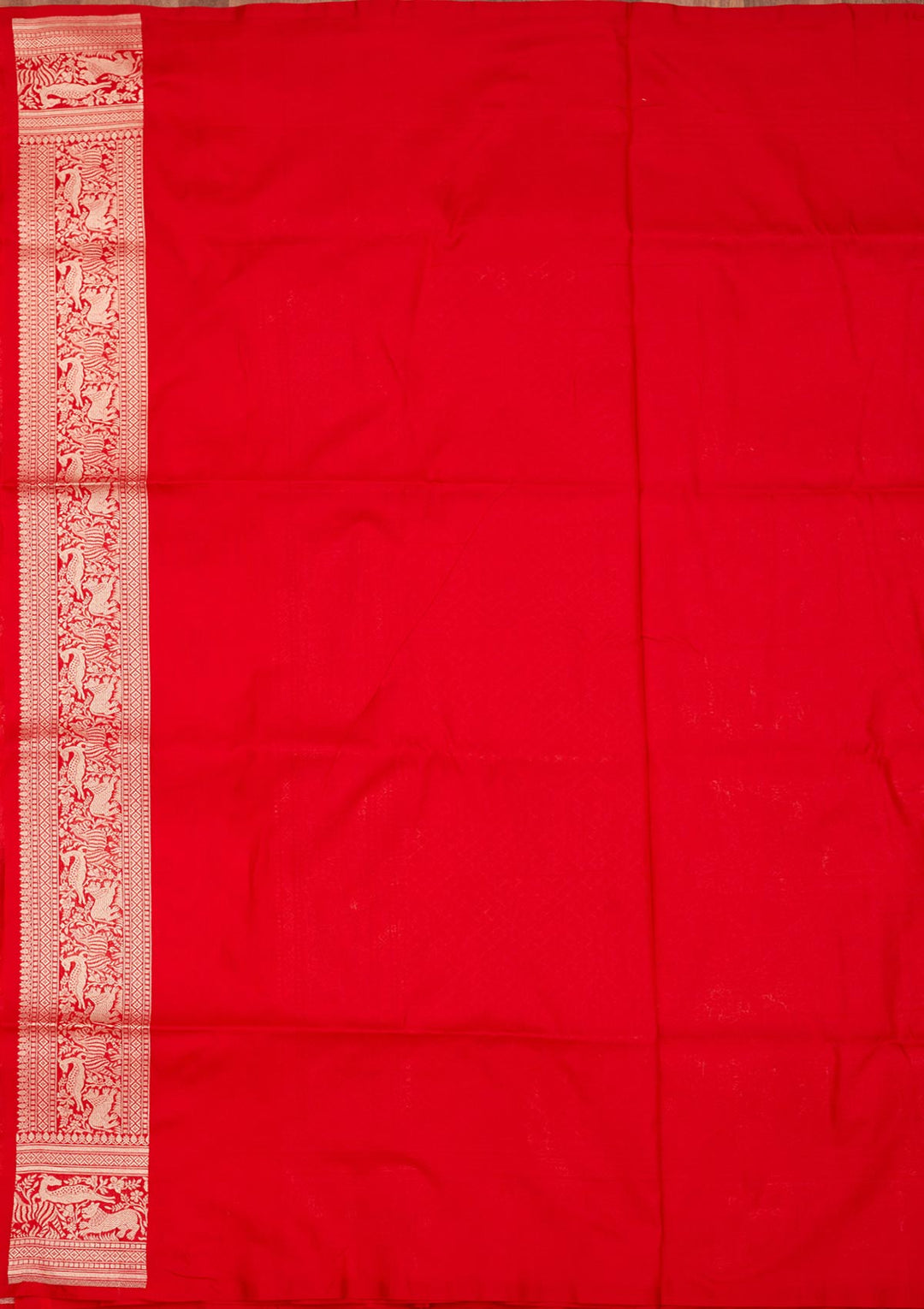 Red Zariwork Pure Silk Saree