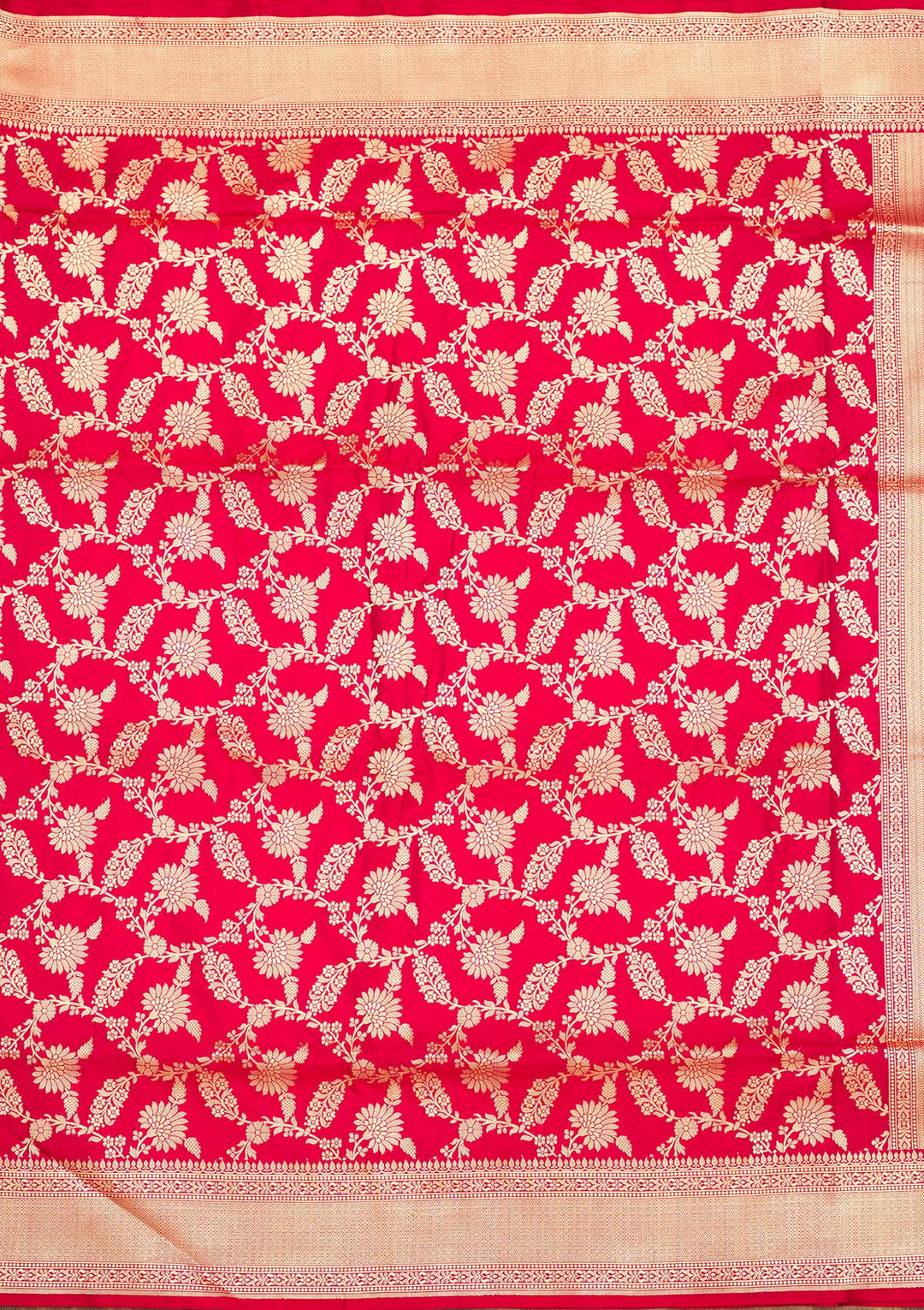 Red Zariwork Pure Silk Saree