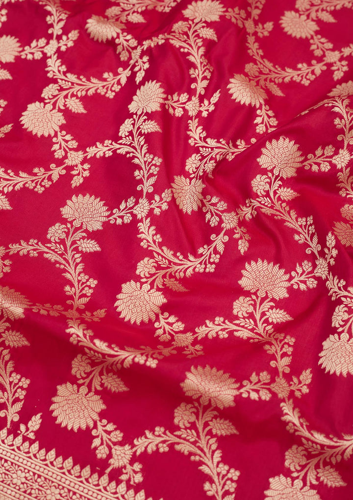 Red Zariwork Pure Silk Saree