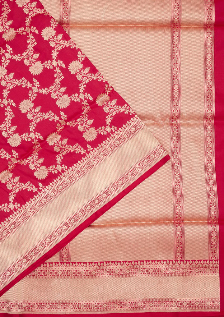 Red Zariwork Pure Silk Saree