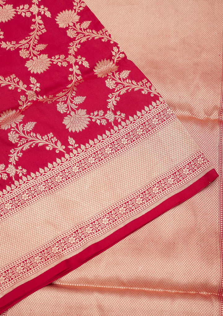 Red Zariwork Pure Silk Saree