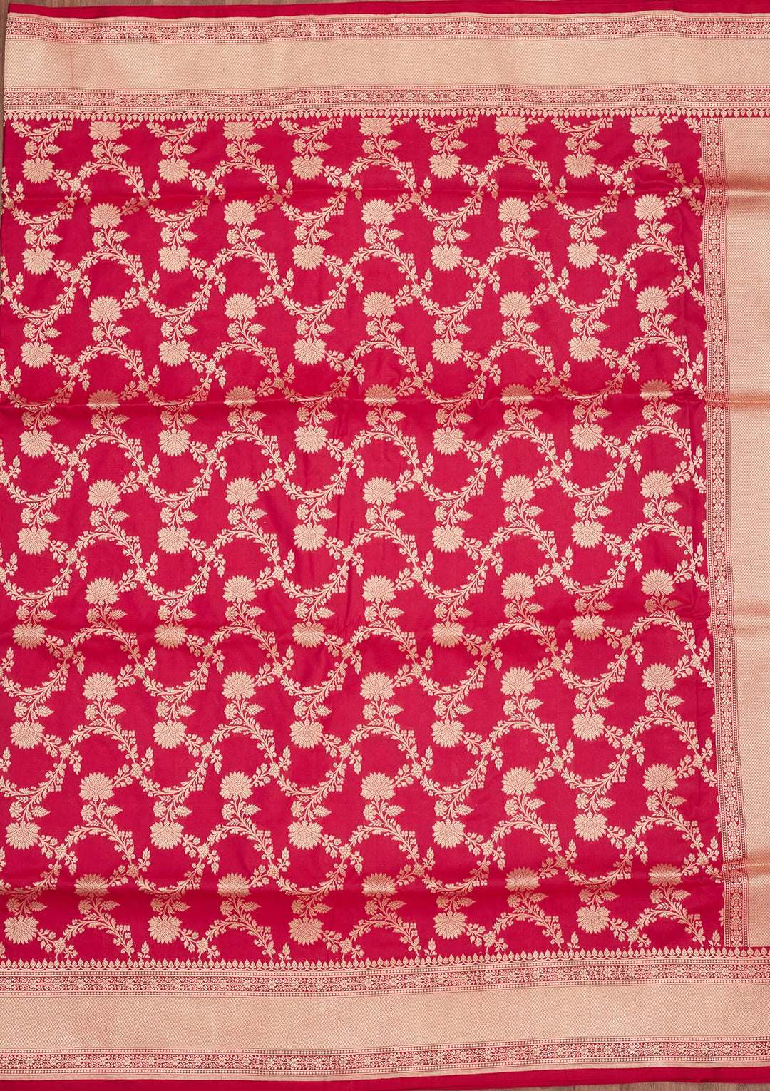 Red Zariwork Pure Silk Saree