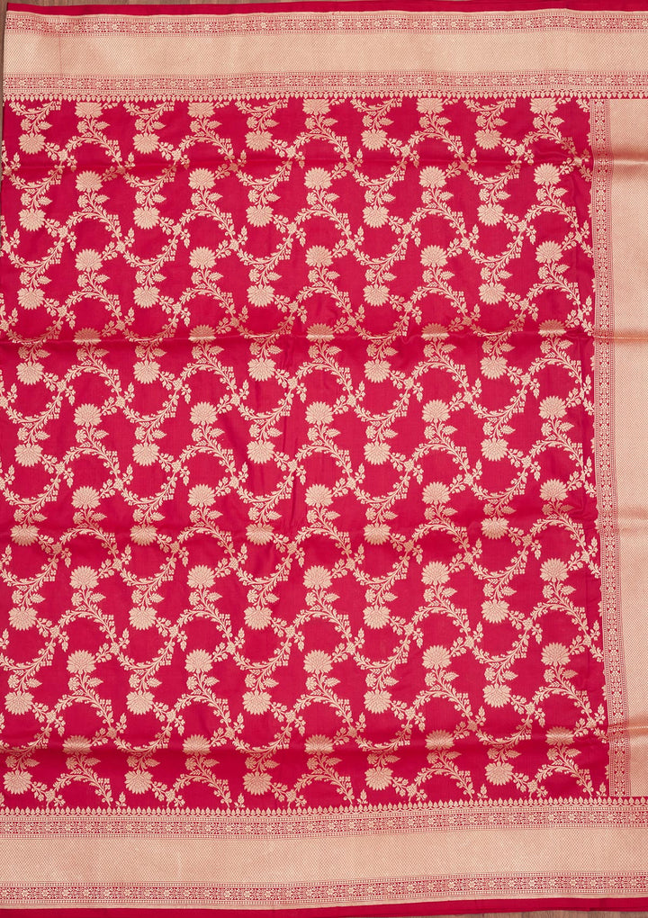 Red Zariwork Pure Silk Saree
