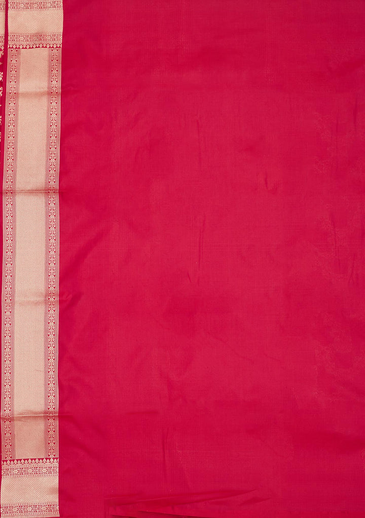 Red Zariwork Pure Silk Saree