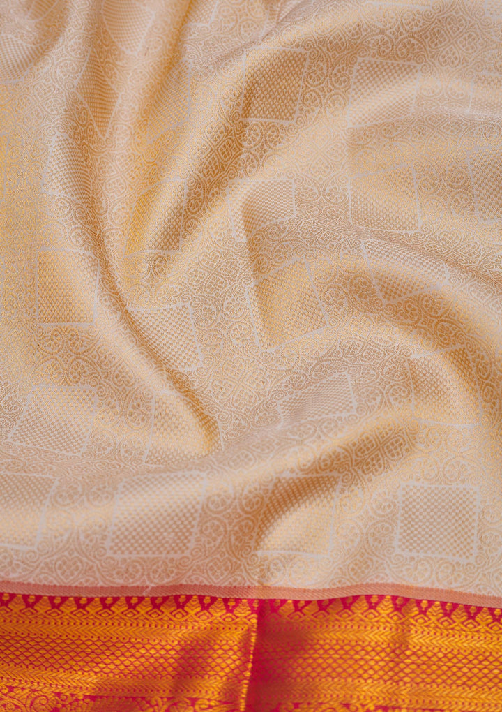 Red Zariwork Pure Silk Saree