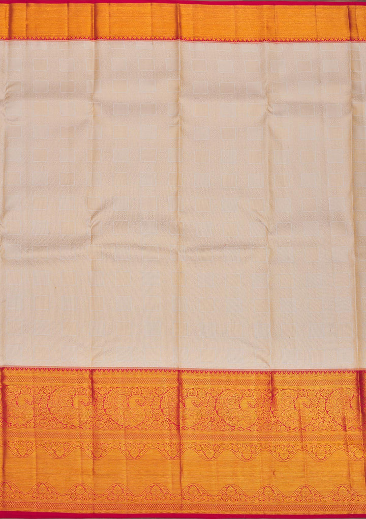 Red Zariwork Pure Silk Saree