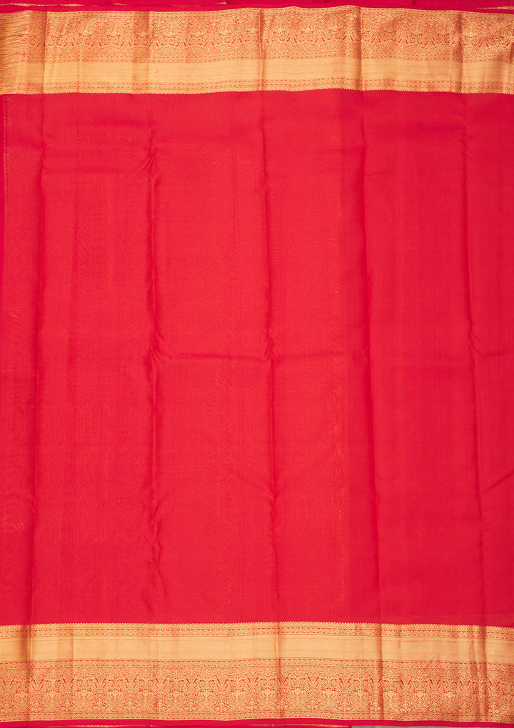Red Zariwork Pure Silk Saree